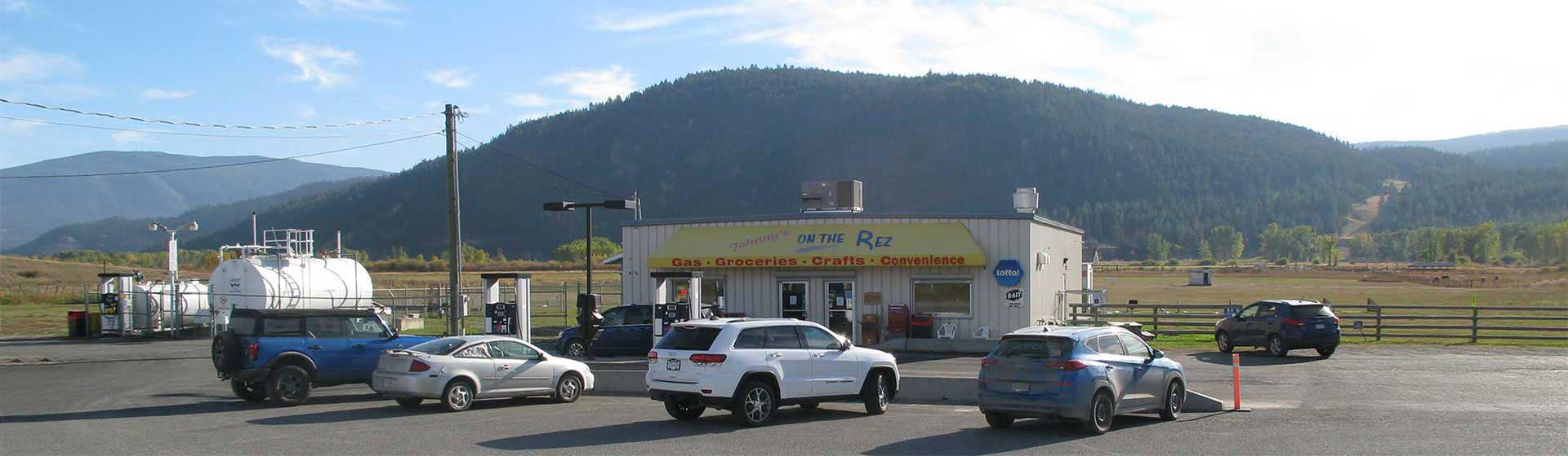 Johnny's on the Rez Convenience Store Located in Merritt, BC next to the Lower Nicola